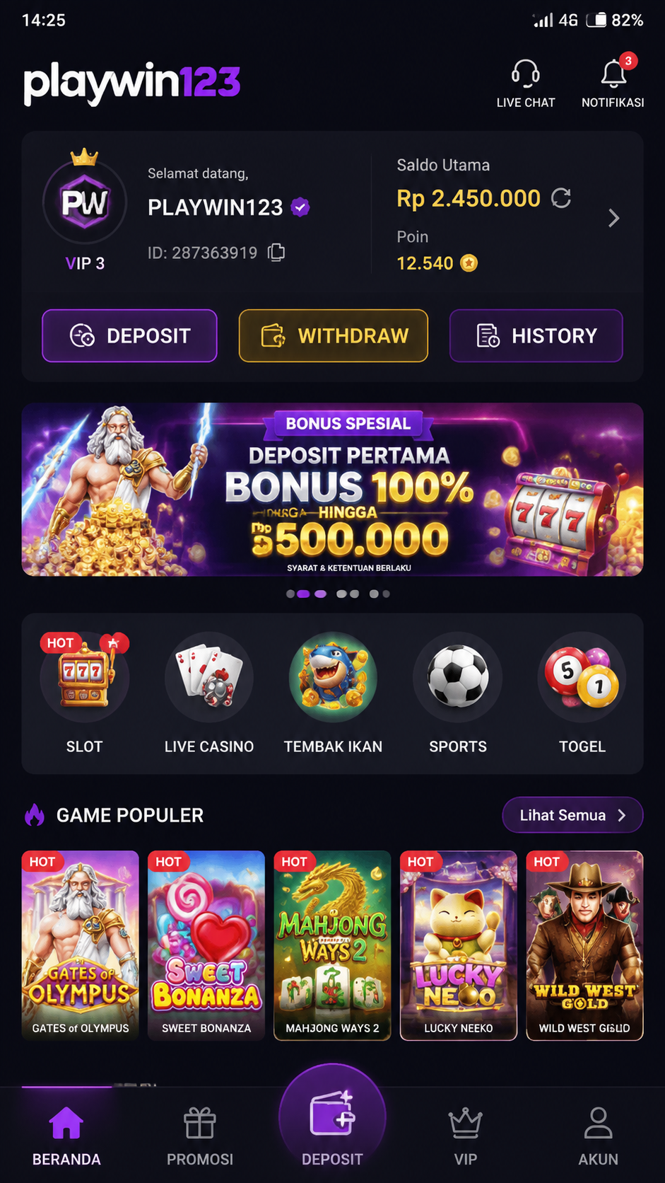 Screenshot 3 playwin123
